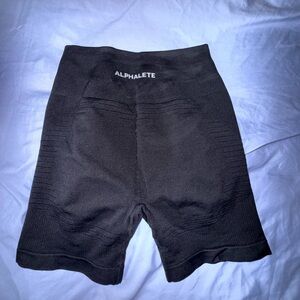 Alphalete Jet Black Performance Shorts